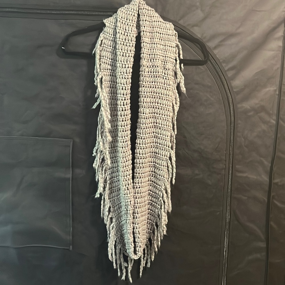 Grey Infinity Scarf.